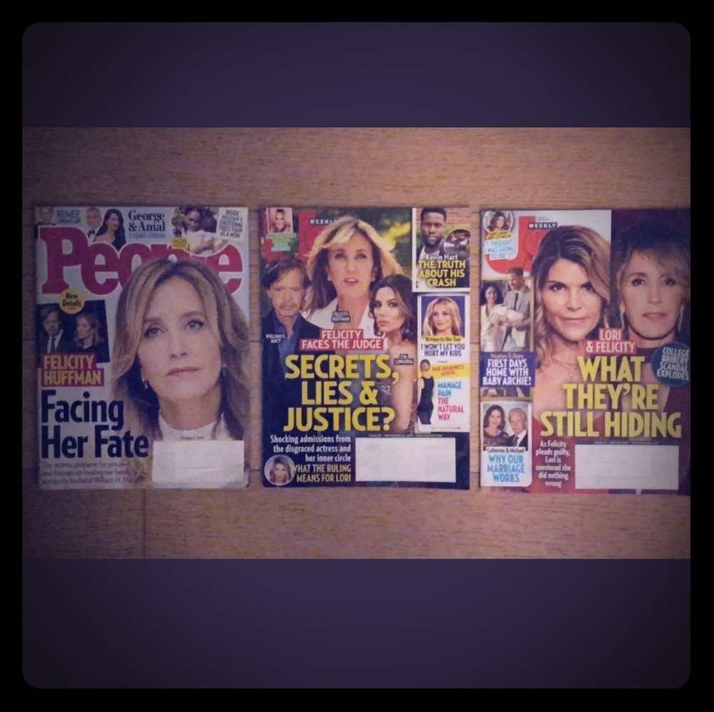 FELICITY HUFFMAN MAGAZINES - LOT OF THREE (3)